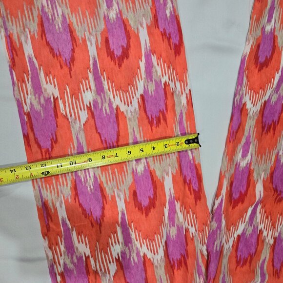 NWOT Michael Kors Ikat Print Wide Leg Pants with Pockets L - Picture 3 of 5